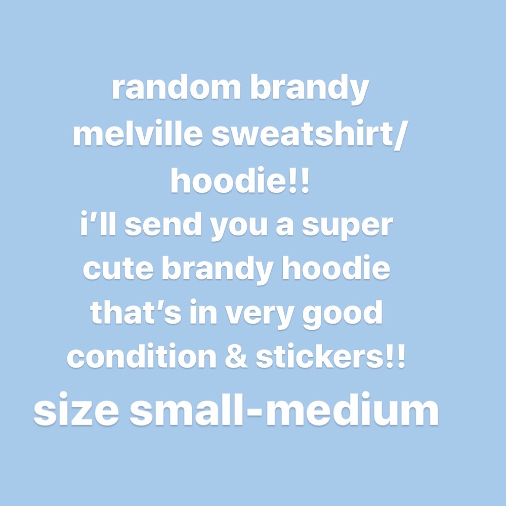 brandy melville hoodie